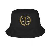 UKHQFED Cappello da Pescatore Legge Scale d'oro della Giustizia Cappello da Pescatore Donne Uomini Avvocato Legale Regalo per Feste All'aperto Sole Estate PLeisure Regali Sportivi