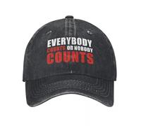UKHQFED Classico Versatile Berretto da Baseball Tutti Conta o Nessuno Conta Demin cap Cappelli Leggeri Donna Donna Regali Sportivi