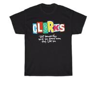 UKHrf35h Clerks 90s Comedy Film Men's T-Shirt Black L