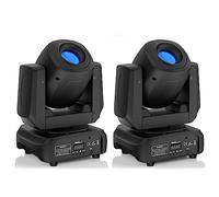 UKing 100W Teste mobili LED RGBW Prisma effetto Luce DJ 8 colori e 8 Gobos Luci Palco per Discoteca Bar Show Festa Luci da palcoscenico