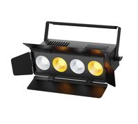 U'King 200W COB LED Par Light con porte della stalla 2 IN 1 RGBW Luce da palco bianca calda e fredda DMX512 Luci DJ per concerti di feste sul palco