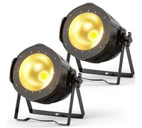 U'King 2PCS 100W COB LED Par Light Alluminio Controllo DMX Bianco caldo/freddo LED Effetto luce scenica per DJ Concerto Festa di nozze