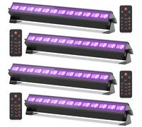 U'King 4PCS UV 12 LED Wall Wash Light Luce nera Telecomando DMX512 Effetto luce scenica per DJ Disco Party Matrimonio Natale