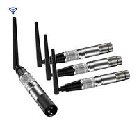 UKing Controllore DMX Senza Fili, Trasmettitore/Ricevitore Wireless DMX512 Controllore di illuminazione a LED Funziona con il Controller DMX, per Luminose del Palcoscenico a Testa Mobile DMX 512/384