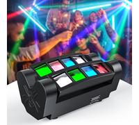 UKing Luce da discoteca 60W DMX512 RGBW4 en 1 Lampada di scena Comando vocale illuminazione DJ serata di festa Bar Club Party