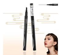 Ukisisi 3D Waterproof Microblading Eyebrow Pen 4 Fork Tip Tattoo Pencil,4 Point Eyebrow Pencil, 4-Head Split Waterproof Long-Lasting Eyebrow Pencil, Long Lasting Precise Eyebrow Fork Tip Pen
