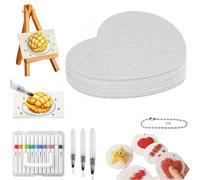 Ukisisi Magic Puffy Paint,Sponge Puffy Paint,Magica Puffy,Foam Texture Painting Paper, Magical Floating Drawings Set, Handmade DIY 3D Drawing Magic Canvas Sponge with Water Brush for Kids-C