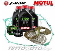 ùKIT FRIZIONE FCC GUARNIZIONE OLIO MOTUL 5100 FILTRO YAMAHA T-MAX 500 2003 2004