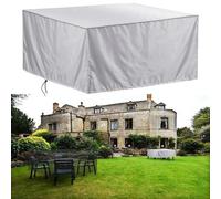 UKIXOM Copertura Per Mobili da Giardino, 150x95x80cm/LxWxH Impermeabile Telo Oxford Mobili Esterno Copritavolo, Tavoli e Sedie da Cortile, Quadrato Resistente Allo Strappo Copertura Tavolo Esterno