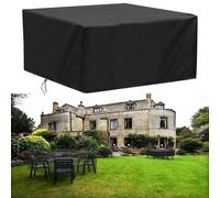 UKIXOM Copertura Per Mobili da Giardino, 90x40x75cm/LxWxH Impermeabile Telo Oxford Mobili Esterno Copritavolo, Tavoli e Sedie da Cortile, Quadrato Resistente Allo Strappo Copertura Tavolo Esterno