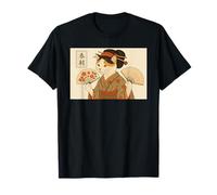 Ukiyo-e Art Inspired Cat Illustrazione - Fun Cute Maglietta