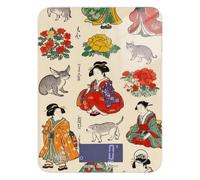 Ukiyo-e - Bilancia da cucina portatile in stile retrò, giapponese, per alimenti, 5 kg, 5 g, con 4 unità per espresso e spezie per perdere peso (batterie non incluse)
