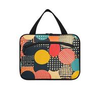 Ukiyo-e Borsa da viaggio per cosmetici da appendere a pois colorati per donne con gancio, organizer unisex per articoli da toeletta per accessori da viaggio estuche para guardar maquillaje L