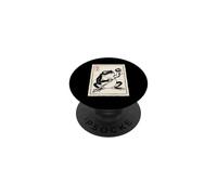Ukiyo-e Frog - Giocatore di biliardo con 8 palline PopSockets PopGrip Adesivo