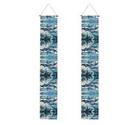 Ukiyo-e stile onde modello festa di laurea banner - decorazione interna ed esterna,