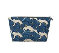Ukiyo-e - Trousse da viaggio in pelle giapponese, impermeabile, per cosmetici