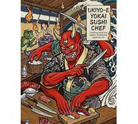 Ukiyo-e Yokai Sushi Chef: Coloring book for adult / Japanese traditional art