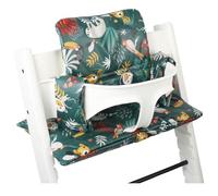 UKJE Cuscino compatibile con Stokke Tripp Trapp - Morbido cuscino per sedile per neonati, bambini e bambini piccoli, Accessori per seggiolone, Inserto in tessuto di cotone (Scimmia verde)