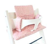 UKJE Cuscino compatibile con Stokke Tripp Trapp - Morbido cuscino per sedile per neonati, bambini e bambini piccoli, Accessori per seggiolone, Inserto in tessuto di cotone (daisy)