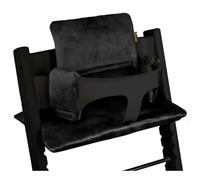 UKJE Cuscino compatibile con Stokke Tripp Trapp - Morbido cuscino per sedile per neonati, bambini e bambini piccoli, Accessori per seggiolone, Inserto in tessuto di cotone (Nero)