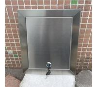 Ukkajovlex Sportello Contatore Acqua Porta di Ispezione Serratura in Acciaio Inossidabile Porta Interna 304 25-76cm Quadrata, Montaggio Murale/soffitto per Cartongesso, Tubazioni(30x51cm)