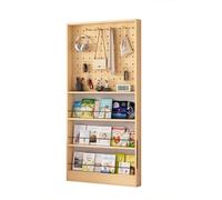 Ukkajovlex Strong Floor Bookshelf Easy To Install Book Shelf Holder 40-120cm Wide Bookcase Decor 6 Feet High Bookshelves for Bedroom Multifunctional Wall Thin Bookshelf Open Display Shelves(31in)