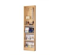 Ukkajovlex Strong Floor Bookshelf Easy To Install Book Shelf Holder 40-120cm Wide Bookcase Decor 6 Feet High Bookshelves for Bedroom Multifunctional Wall Thin Bookshelf Open Display Shelves(20in)