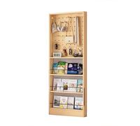 Ukkajovlex Strong Floor Bookshelf Easy To Install Book Shelf Holder 40-120cm Wide Bookcase Decor 6 Feet High Bookshelves for Bedroom Multifunctional Wall Thin Bookshelf Open Display Shelves(28in)