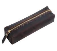 UKkarkafp Astuccio in pelle PU | Multicolore 18x5,5 cm: regalo di viaggio for studenti, scrittori d'affari, artisti(Brown)