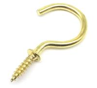 UKkarkafp Ganci a vite con bullone a occhiello in ferro | Multicolor 20-60mm for appendere: Cornici, tende, fili, soffitti, armadi(Golden,35mm)