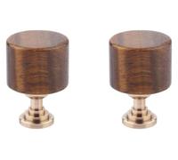 UKkarkafp Pomelli for mobili in ottone cristallo | Pomelli for mobili in cristallo bianco e ottone occhio di tigre 2 pz(Tiger Eye)