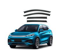 Uklal 4PCS Auto Deflettori Aria, per BYD Yuan Plus ATTO 3 2022-2024 Deflettori d'Aria Antiturbo Antipioggia e Antivento Protezione dalle Intemperie