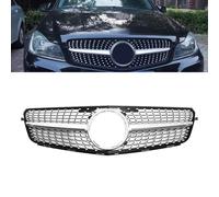 Uklal Auto ABS Griglia per radiatore Anteriore, per Mercedes-Benz C-Class W204 2009-2014 Rene Griglia a reni Ricambio Car Parti di Ricambio Accessori