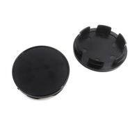 Uklal Confezione 4 Auto ABS Coprimozzi Ruota, per OD 53 mm, ID 48 mm Protezione dalla Ruggine Antipolvere Coprimozzo Centro Tappo Trim Emblema,A/Black