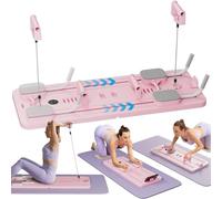 UKLULUAMZ Lhanel - Set di riformatori per pilates e pilates, pieghevole, attrezzatura dimagrante compatta per casa e palestra, colore: rosa