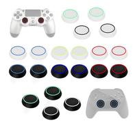 UKOFEW 20 Pezzi Tappi Pulsanti in Silicone Copertura di Protezione,2CM Grip Joystick Cap Analogico,Accessori Controller,Gommini Joystick per Controller Xbox One Series X/S (10 colori)