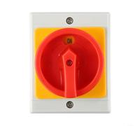 UKP - Interruttore separatore di carico a 4 poli, 16 A, IP65, impermeabile e antipolvere, in policarbonato, montaggio a parete, per ventilatore, aria condizionata, pompa dell'acqua e impianto solare