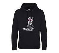 UKPrintwear DJ Baby Groot - Felpa unisex con cappuccio serigrafata, Nero , L