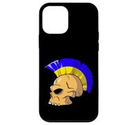 Ukraine Flag Color Mohawk Skull Supporter National Team Custodia per iPhone 12 mini