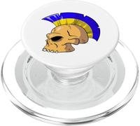 Ukraine Flag Color Mohawk Skull Supporter National Team PopSockets PopGrip per MagSafe