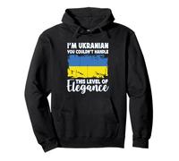 Ukraine Flag Proud Elegant Ukrainian Boyfriend Girlfriend Felpa con Cappuccio