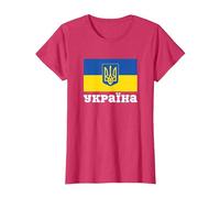 Ukraine Pride - Orgoglio ucraino Orgoglioso Maglietta, Donna, Rosso mélange, L