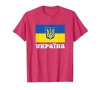 Ukraine Pride - Orgoglio ucraino Orgoglioso Maglietta, Uomo, Rosso mélange, L