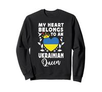 Ukrainian Queen Ukrainian Wife Girlfriend Ukraine Flag Felpa