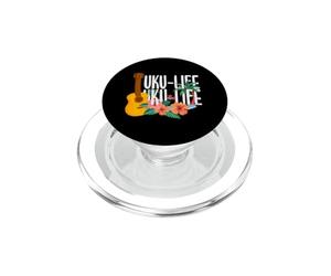 Uku-Life Uku-Life - Ukulele tropicale con palme PopSockets PopGrip per MagSafe