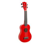 ukulele 21-inch Ukulele Four-string Hawaiian Guitar Playing Instrument For Beginners(Color:Red)