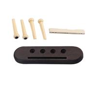 Ukulele a 4 corde in legno ponte in legno ukulele sella dado scanalato con 4 perni per ponte Set Ukulele Pin e dado Ukulele sella