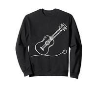 Ukulele Arte Lineare per Musicisti Felpa