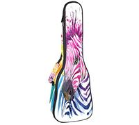 Ukulele Bag Acquerello Bellezza Cavallo Ukulele Caso per Soprano Tenore Concert 23 Pollice 10MM Spessore Morbido Imbottito Cinghie Regolabile Gig Bag