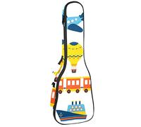 Ukulele Bag Auto E Bus Treno Aereo Barca Ukulele Caso per Soprano Tenore Concert 23 Pollice 10 MM Spessore Morbido Imbottito Cinghie Regolabile Gig Bag